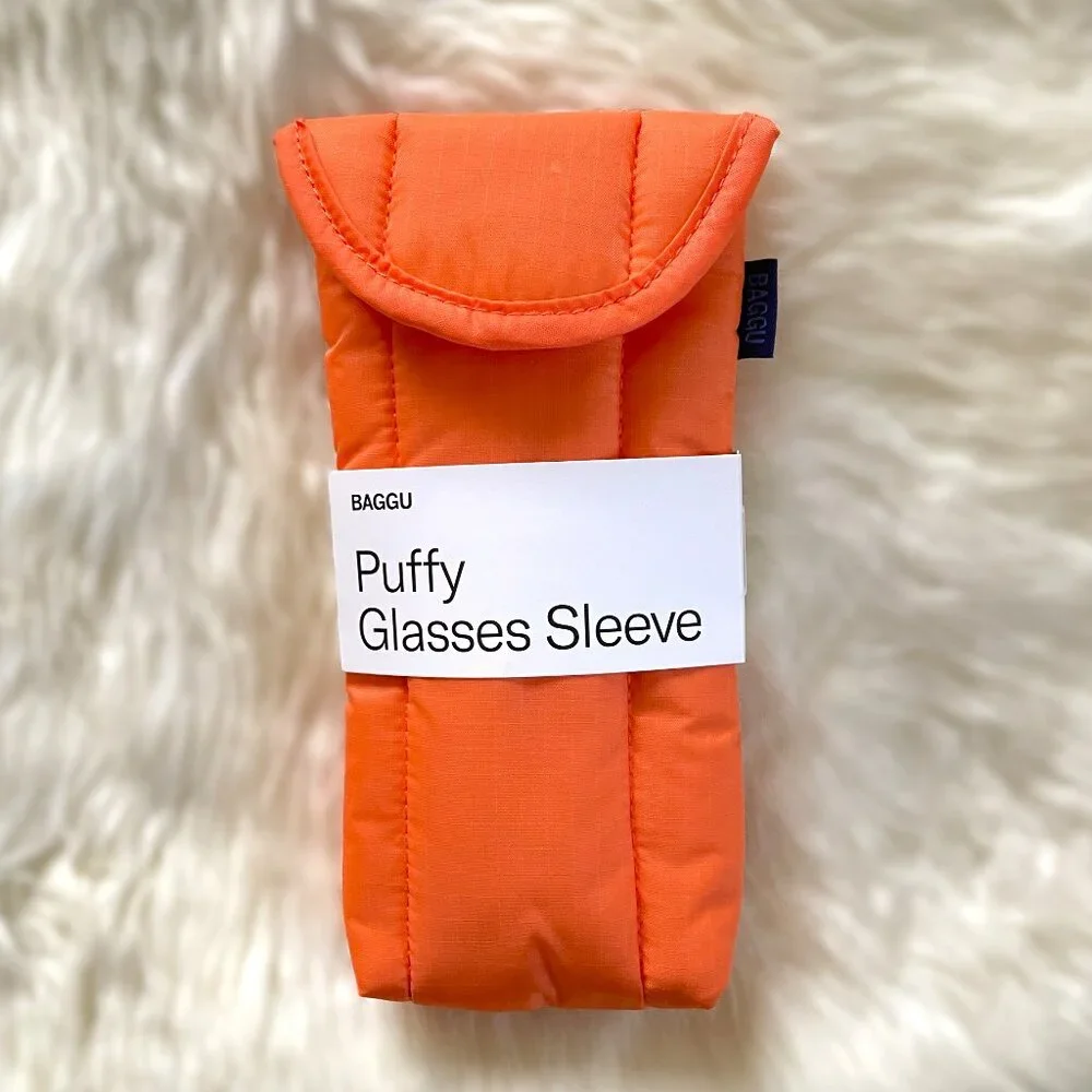 NWT Baggu Puffy Glasses Sleeve - Nasturtium - Picture 1 of 5